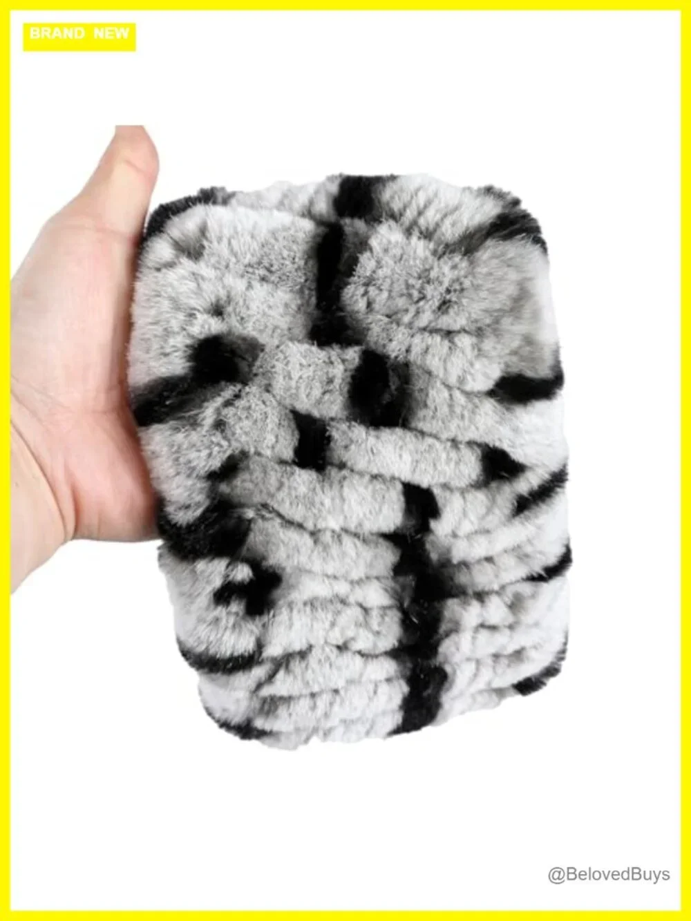 Rex Rabbit Fur Knitted Headband Scarf Ear Warmer
